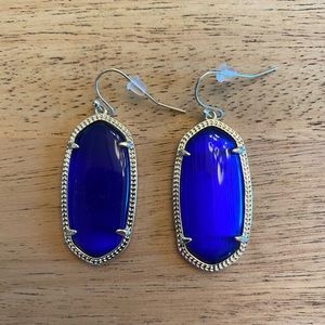 Kendra Scott Gold Elle Earrings in Blue
